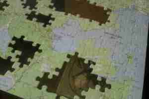 map puzzle detail lake